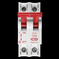 MEM 100 AMP DOUBLE POLE MAIN SWITCH DISCONNECTOR AC22 AD100