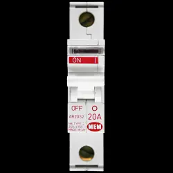 MEM 20 AMP TYPE 2 M6 MCB CIRCUIT BREAKER AB20S2