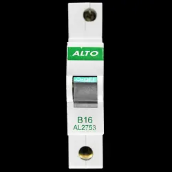 ALTO 16 AMP CURVE B 6kA MCB CIRCUIT BREAKER AL2753 RED CLIP