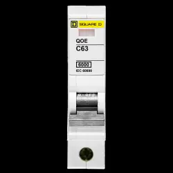 SQUARE D 63 AMP CURVE C 6kA MCB CIRCUIT BREAKER QOE QO163EC6