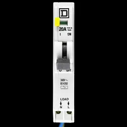 SQUARE D 20 AMP CURVE B 10kA 10mA RCBO TYPE A QOE
