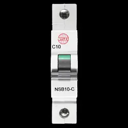 WYLEX 10 AMP CURVE C 6kA MCB CIRCUIT BREAKER NSB10-C BC