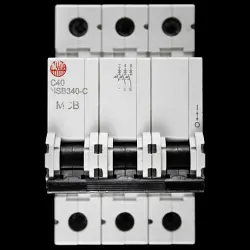 WYLEX 40 AMP CURVE C 6kA TRIPLE POLE MCB CIRCUIT BREAKER NSB340-C