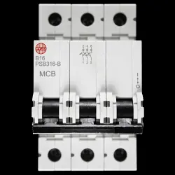 WYLEX 16 AMP CURVE B 10kA TRIPLE POLE MCB CIRCUIT BREAKER PSB316-B