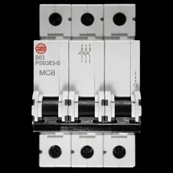 WYLEX 63 AMP CURVE B 10kA TRIPLE POLE MCB CIRCUIT BREAKER PSB363-B