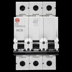WYLEX 32 AMP CURVE D 10kA TRIPLE POLE MCB CIRCUIT BREAKER PSB332-D