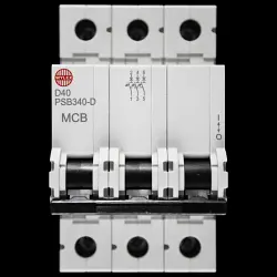 WYLEX 40 AMP CURVE D 10kA TRIPLE POLE MCB CIRCUIT BREAKER PSB340-D