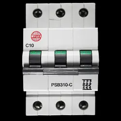 WYLEX 10 AMP CURVE C 10kA TRIPLE POLE MCB CIRCUIT BREAKER PSB310-C