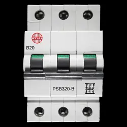 WYLEX 20 AMP CURVE B 10kA TRIPLE POLE MCB CIRCUIT BREAKER PSB320-B
