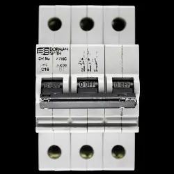 DORMAN SMITH 16 AMP CURVE C 10kA TRIPLE POLE MCB CIRCUIT BREAKER AT16C