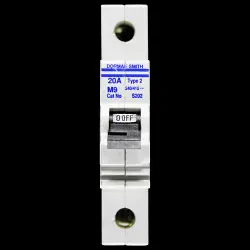 DORMAN SMITH 20 AMP TYPE 2 M9 MCB CIRCUIT BREAKER S202