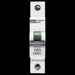 DORMAN 63 AMP CURVE C 10kA MCB CIRCUIT BREAKER AS63C BC
