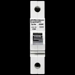 DORMAN SMITH 50 AMP CURVE C 10kA MCB CIRCUIT BREAKER AS50C