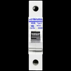 DORMAN SMITH 40 AMP TYPE 2 M9 MCB CIRCUIT BREAKER AS402