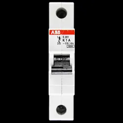 ABB 1 AMP CURVE K 6kA MCB CIRCUIT BREAKER 2CDS251001R0217 S201