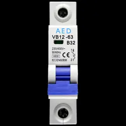 AED 32 AMP CURVE B 6kA MCB CIRCUIT BREAKER VB12-63