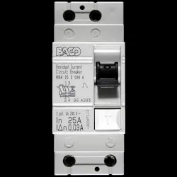 BACO 25 RCCB DOUBLE POLE 30mA RBA 25 2 030 G