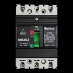 CRABTREE 32 MCCB TRIPLE POLE 25kA 7PBGN332 POWERSTAR