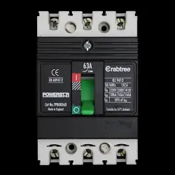 CRABTREE 63 MCCB TRIPLE POLE 16kA 7PBGB363 POWERSTAR