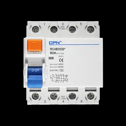 CPN 80 AMP 30mA FOUR POLE RCD TYPE AC RC480/030