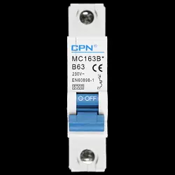 CPN 63 AMP CURVE B 6kA MCB CIRCUIT BREAKER MC163B