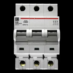 CUTLER HAMMER C 20 MCB TRIPLE POLE 10kA CIRCUIT BREAKER WMN3C20
