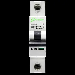 DANSON 20 AMP CURVE B 6kA MCB CIRCUIT BREAKER