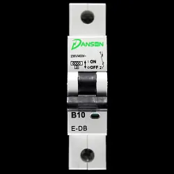 DANSON 10 AMP CURVE B 6kA MCB CIRCUIT BREAKER E-DB
