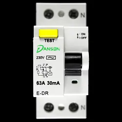 DANSON 63 RCD DOUBLE POLE 30mA TYPE AC E-DR