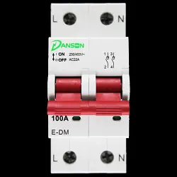 DANSON 100 AMP DOUBLE POLE MAIN SWITCH DISCONNECTOR E-DM