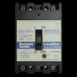 DORMAN 200 AMP 16kA TRIPLE POLE MCCB LOADLINE AM