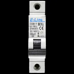 E-LINE 32 AMP CURVE B 6kA MCB CIRCUIT BREAKER CDB17 EL1B32