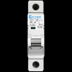 EUROPA 6 AMP CURVE C 10kA MCB CIRCUIT BREAKER EUC1