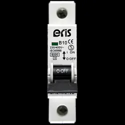 ERIS 10 AMP CURVE B 6kA MCB CIRCUIT BREAKER ERS1M610B