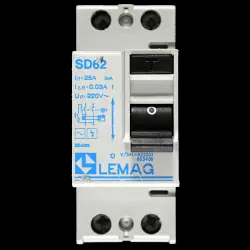 LEMAG 25 RCD DOUBLE POLE 30mA TYPE AC V/341-622031 663406 SD62