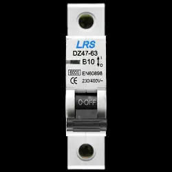 LRS 10 AMP CURVE B 6kA MCB CIRCUIT BREAKER DZ47-63