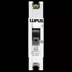 LUPUS 10 AMP TYPE 3 M3 MCB CIRCUIT BREAKER D110