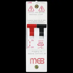MEM 2 MODULE ENCLOSURE WITH 100 AMP DOUBLE POLE ISOLATOR MEBAN2EBD