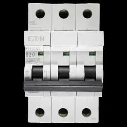 MEM EATON 20 AMP CURVE B 10kA TRIPLE POLE MCB CIRCUIT BREAKER MBH320X