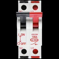 MEM 100 AMP DOUBLE POLE MAIN SWITCH DISCONNECTOR AC22B ASN100R