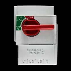 MEM 125 AMP TRIPLE POLE ROTARY ROTARY MAIN SWITCH DISCONNECTOR MS 1253