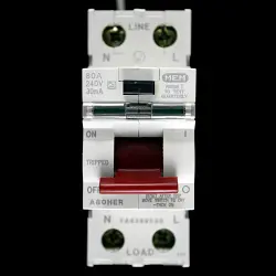 MEM 80 AMP 30mA DOUBLE POLE RCD TYPE A A80HER