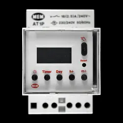 MEM 16 AMP DIGITAL QUARTZ FULLY PROGRAMMABLE TIMER AT1P