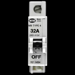 MEM 32 AMP TYPE 4 M9 MCB CIRCUIT BREAKER 321MB4
