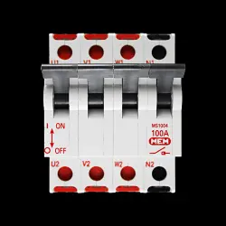 MEM 100 AMP FOUR POLE MAIN SWITCH DISCONNECTOR MS1004