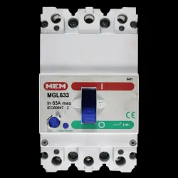 MEM 63 AMP 16kA TRIPLE POLE MCCB MGL633