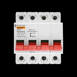 MERLIN GERIN 125 AMP FOUR POLE MAIN SWITCH DISCONNECTOR MGI1254