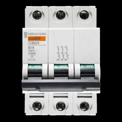 MERLIN GERIN 16 AMP CURVE B 10kA TRIPLE POLE MCB CIRCUIT BREAKER C60H 24740