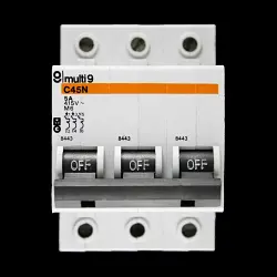 MERLIN GERIN 5 AMP TYPE 2 M6 TRIPLE POLE MCB CIRCUIT BREAKER C45N 8443