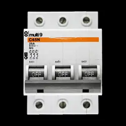 MERLIN GERIN 25 AMP TYPE 2 M6 TRIPLE POLE MCB CIRCUIT BREAKER C45N 8451
